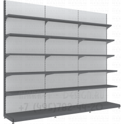 Стеллажи металлические односторонние. Континент. высота 1650 мм.