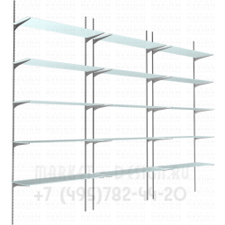 Настенные стеллажи для магазинов парфюмерии и косметики