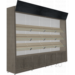 Стеллажи для выпечки и хлеба с рольставнями