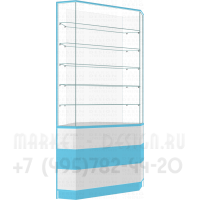 Торговая витрина для аптеки угловая