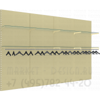  Торговые стенды с креплением к стене для демонстрации одежды