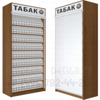 Шкаф табачный с девятью гравитационными полками с регулировкой ячейки