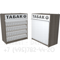 Тумба табачная с четырьмя гравитационными полками с регулировкой ячейки