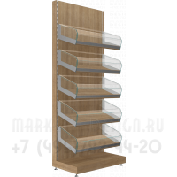 Стеллаж торговый с полками без перегородок