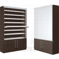 Шкаф под сигареты для магазина с подтоварной тумбой
