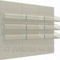Стеллажи торговые пристенные для продажи хлеба
