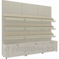 Хлебный стеллаж для торговли вместе