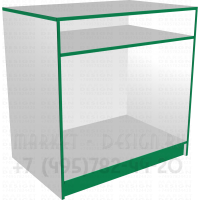 Прилавок торговый полый с рабочей поверхностью