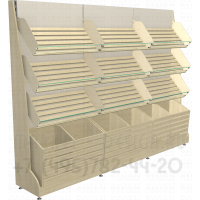 Комплект стеллажей для продажи хлеба