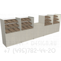 Набор прилавков торговых для выпечки