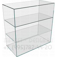 Трёхъярусная стеклянная надстройка на хлебный прилавок