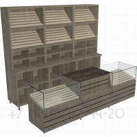 Набор торгового оборудования для продажи хлеба