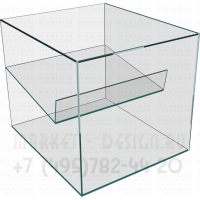 Надстройка из стекла для прилавка