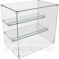 Стеклянная надстройка на прилавок