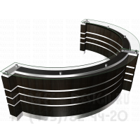 Ресепшн полукруглый для студии