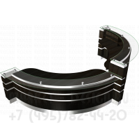 Ресепшн со стеклянной рабочей поверхностью