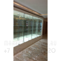 Стеклянная демонстрационная витрина для кубков в здание гос думы РФ