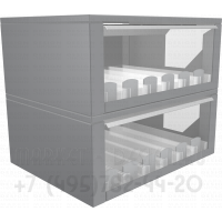 Модульный сигаретный шкаф собранный в два уровня