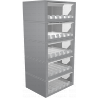 Модульный сигаретный шкаф собранный в пять уровней