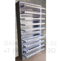 Металлический торговый шкаф для сигарет с выдвижными полками