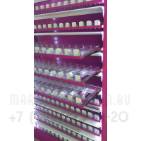 Торговый металлический шкаф для продажи табачных изделий с выдвижными полками