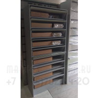 Сигаретный синхронный шкаф с девятью полками проверка перед отправкой