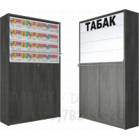 Шкаф для электронных сигарет с четырьмя уровнями полок с высокой тумбой