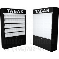 Шкаф пятиуровневый для электронных сигарет с рулонной шторкой с тумбой