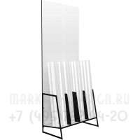 Пристенный стеллаж для обоев для вертикального размещение рулонов