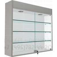 Настенная витрина с четырьмя полками в магазин