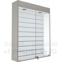 Витрина на стену застекленная с экономпанелью для торговли