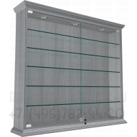 Витрина с пятью стеклянными полками