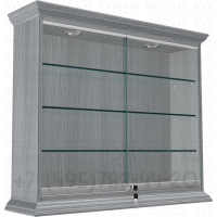 Витрина на стену с тремя полками и подсветкой