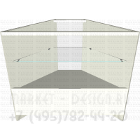 Прилавок со стеклянной полочкой