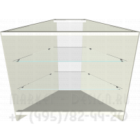 Стеклянный прилавок из профиля