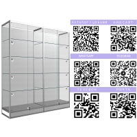 Алюминиевая витрина из профиля в офис