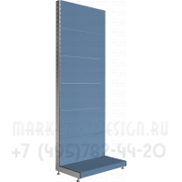 Базовый набор для пристенного металлического стеллажа глубиной 660мм.