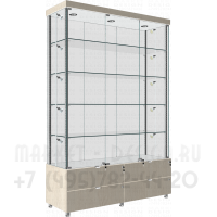 Большая витрина прямоугольник с выдвижными ящиками