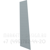 Декоративная торцевая накладка для обойного стеллажа