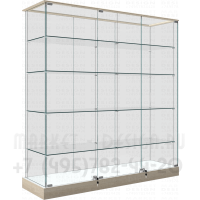 Демонстрационная витрина с регулировкой полок по высоте