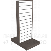 Двусторонний торговый стеллаж шириной 600мм