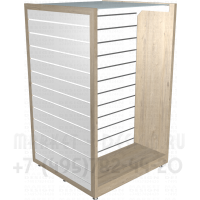 Эконом панель для торгового стеллажа с накладками