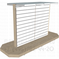 Эконом панель для торгового стеллажа вместе