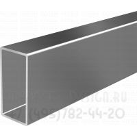 Хромированная штанга прямоугольного сечения