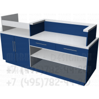 Кассовый прилавок с выдвижными ящиками для ортопедического салона