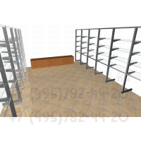 Комплект оборудования для продажи спортивной одежды и скейтбордов