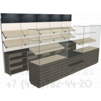 Комплект торговой мебели для павильона для хлеба
