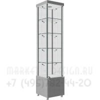 Квадратная витрина с подтоварной тумбой