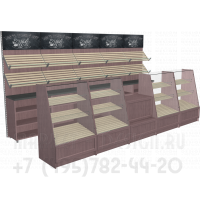 Мебель торговая для продажи и демонстрации выпечки и хлеба