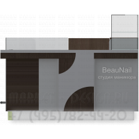 Мебель в тц для студии маникюра вид спереди